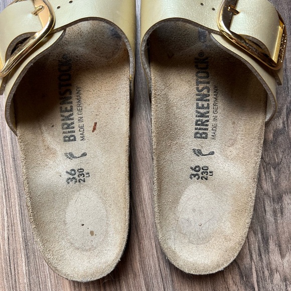 Birkenstock Gold Buckle Sandals - Picture 2 of 4